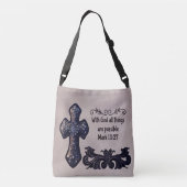 Met God is alles mogelijk Crossbody Tas (Achterkant)
