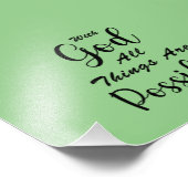 Met God is alles mogelijk Foto Afdruk (Hoek)