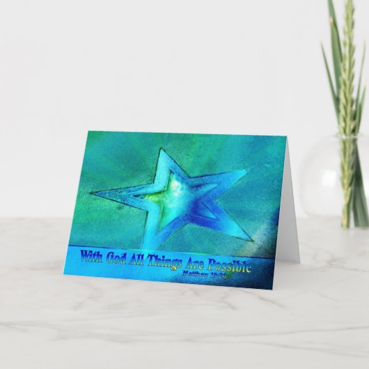 Met God is alles mogelijk Kaart (Voorkant)
