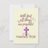 Met God is alles mogelijk Kaart (Voorkant)