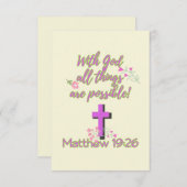 Met God is alles mogelijk Kaart (Voorkant / Achterkant)