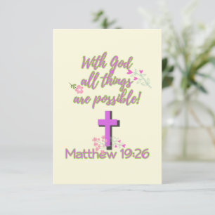 Met God is alles mogelijk Kaart