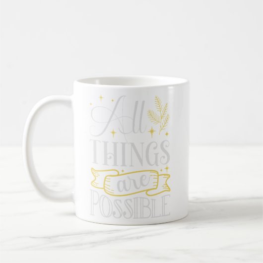 Met GOD is alles mogelijk Koffiemok (Links)