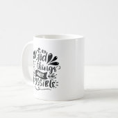 Met God is alles mogelijk... Koffiemok (Voorkant links)