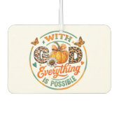 Met God is alles mogelijk Luchtverfrisser (Voorkant)