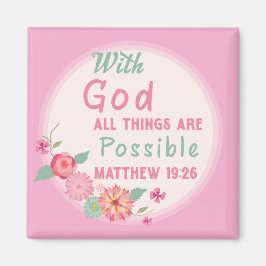 Met God is alles mogelijk Magneet