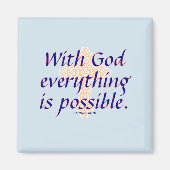 Met God is alles mogelijk - Magnet (Voorkant)