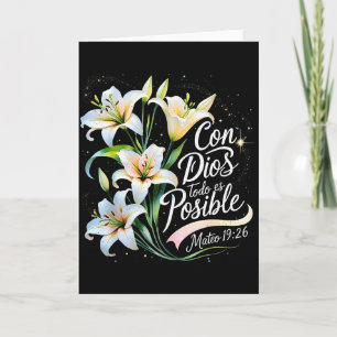 Met God is Alles Mogelijk Mattheüs 19_26 Cadeau  Kaart
