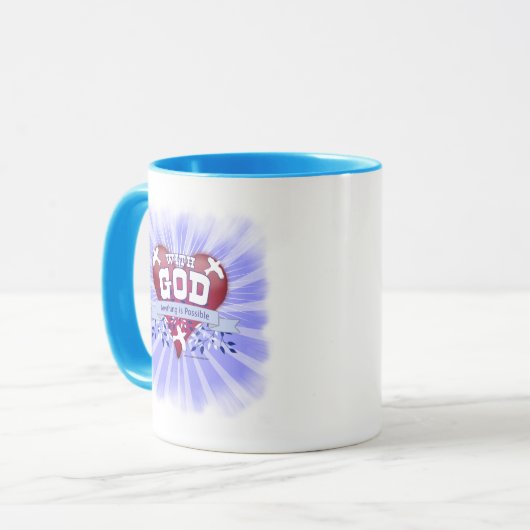 Met God is alles mogelijk Mok (Voorkant links)