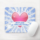 Met God is alles mogelijk Muismat (Met muis)