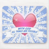 Met God is alles mogelijk Muismat (Voorkant)