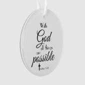 Met God is alles mogelijk... Ornament (voorkant)