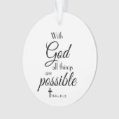 Met God is alles mogelijk... Ornament (voorkant)