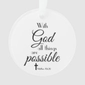 Met God is alles mogelijk... Ornament (voorkant)