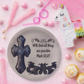 Met God is alles mogelijk Papieren Bordje (Feest)