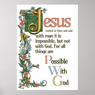 Met God is alles mogelijk Poster