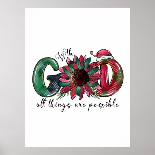 Met God is alles mogelijk Poster (Voorkant)