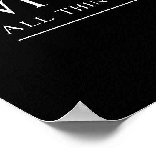 Met God is alles mogelijk Poster (Hoek)