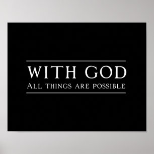 Met God is alles mogelijk Poster