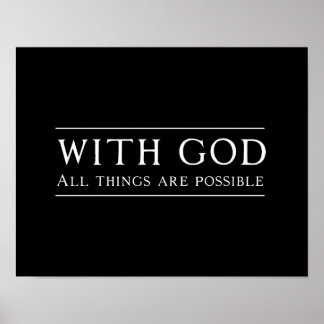 Met God is alles mogelijk Poster