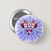 Met God is alles mogelijk Ronde Button 5,7 Cm (Voorkant /achterkant)