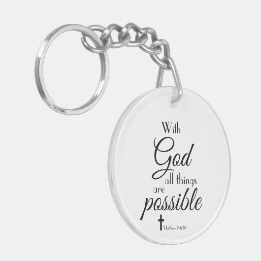 Met God is alles mogelijk... Sleutelhanger (Voorkant Links)