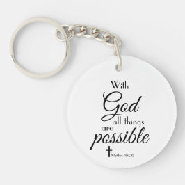 Met God is alles mogelijk... Sleutelhanger