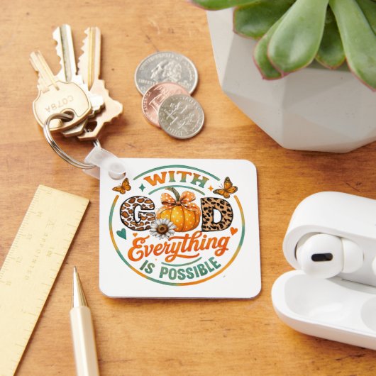 Met God is alles mogelijk Sleutelhanger (Bureau)