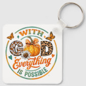 Met God is alles mogelijk Sleutelhanger (Achterkant)