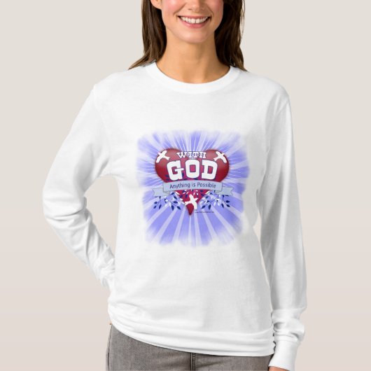 Met God is alles mogelijk T-shirt (Voorkant)