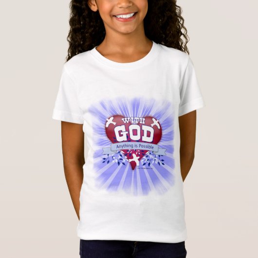 Met God is alles mogelijk T-shirt (Voorkant)