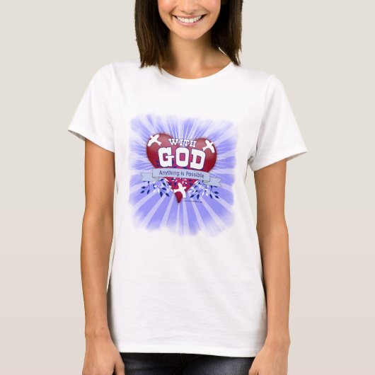 Met God is alles mogelijk T-shirt (Voorkant)
