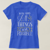 Met GOD is alles mogelijk T-shirt (Design voorkant)