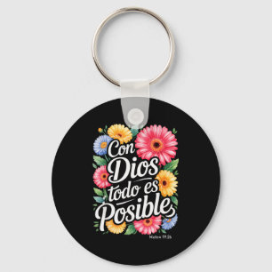 Met God is Alles Mogelijk T-shirt Christelijk Spaa Sleutelhanger