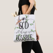 Met God is alles mogelijk Tote Bag (Dichtbij)