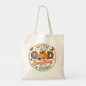 Met God is alles mogelijk Tote Bag (Achterkant)