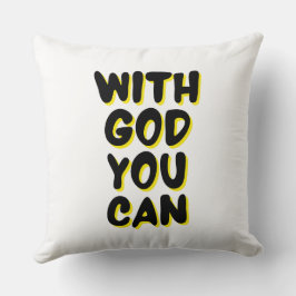 Met God kun je vertrouwen gebaseerd Kussen