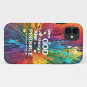 Met God Mattheus 19-26 Case-Mate iPhone Case (Achterkant (horizontaal))