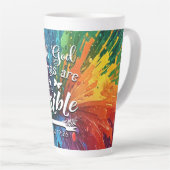 Met God Mattheus 19-26 Latte Mok (Rechterhoek)