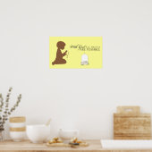 Met God Poster (Keuken)