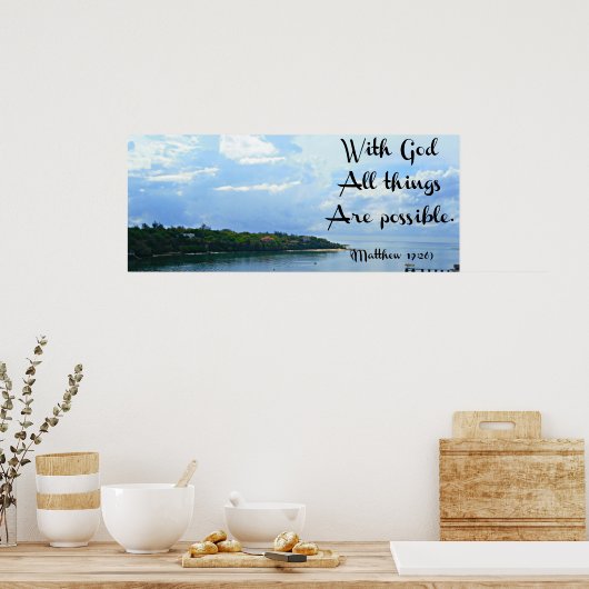 Met God poster (Keuken)
