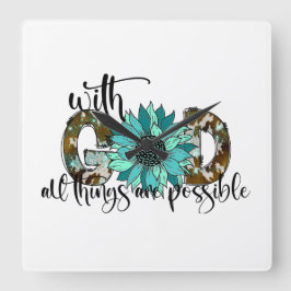 Met God Vierkante Klok