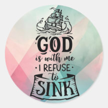 Met God weiger ik te zinken