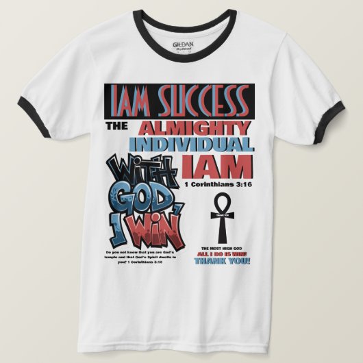 MET GOD WIN IK T-SHIRT (Design voorkant)