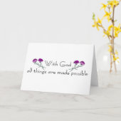 Met God worden alle dingen gemaakt mogelijk Kaart (Gele Bloem)