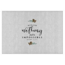 Met God zal niets onmogelijk zijn