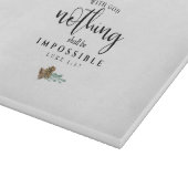 Met God zal niets onmogelijk zijn Snijplank (Hoek)