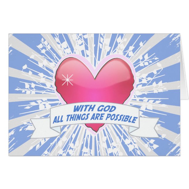 Met God zijn alle dingen mogelijk (Voorkant Horizontaal)