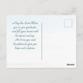 Met God zijn alle dingen mogelijk Bijbelse Afstude Briefkaart (Achterkant)