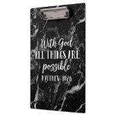 Met God zijn alle dingen mogelijk Christelijke Bij Klembord (Links)